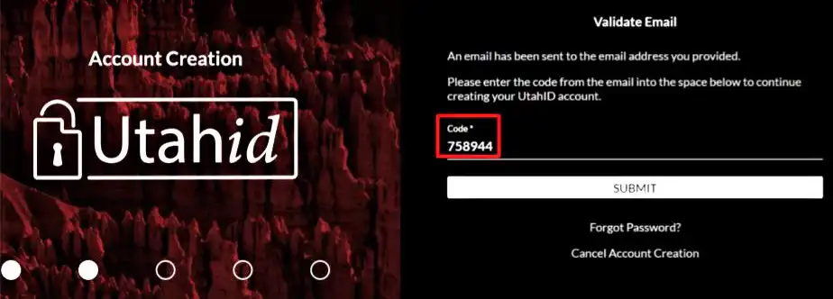 Account Creation Visual Helps