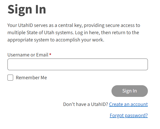 Forgot password visual aid