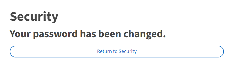 Password has changed visual aid