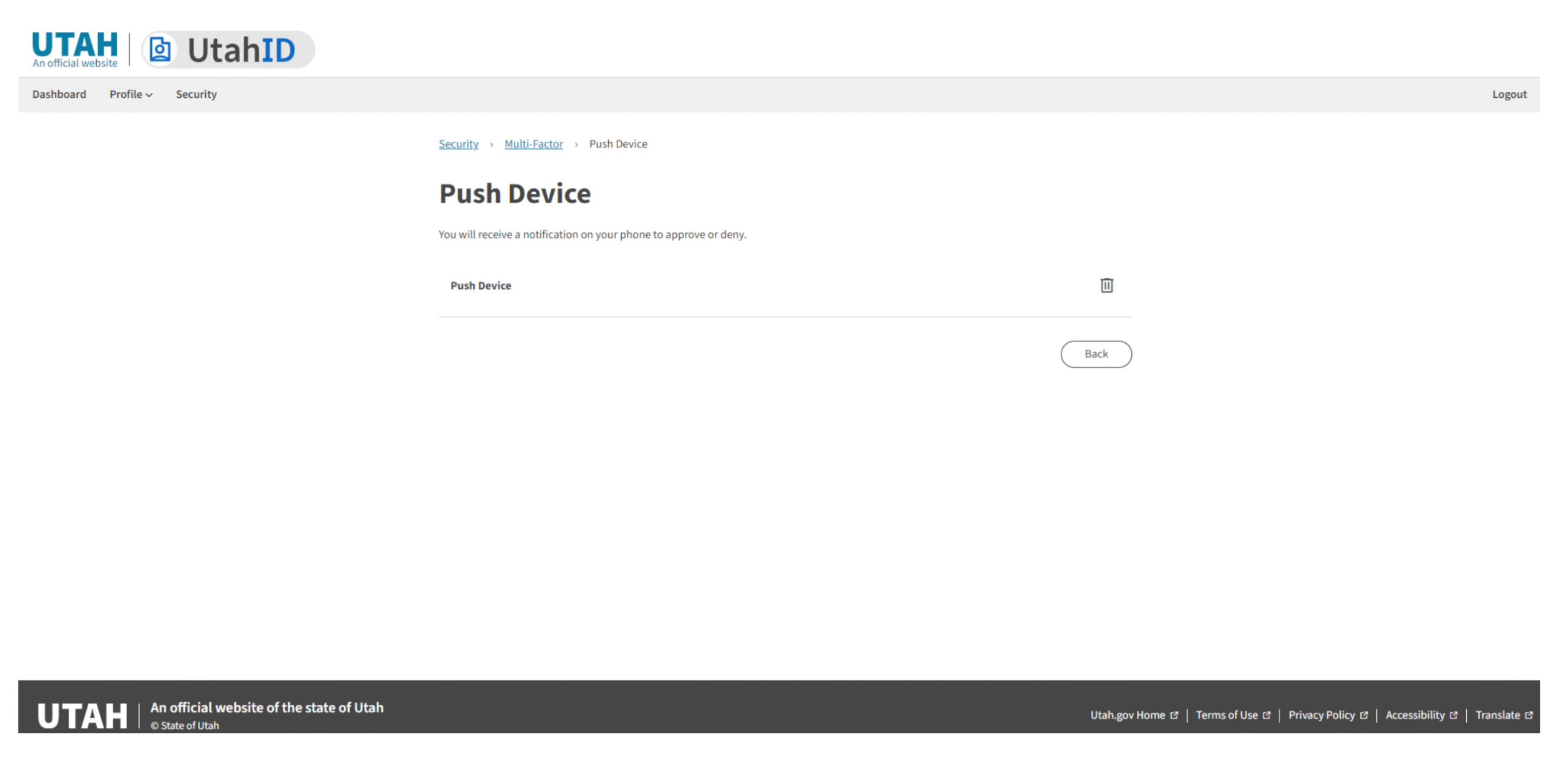 Visual aid for push device