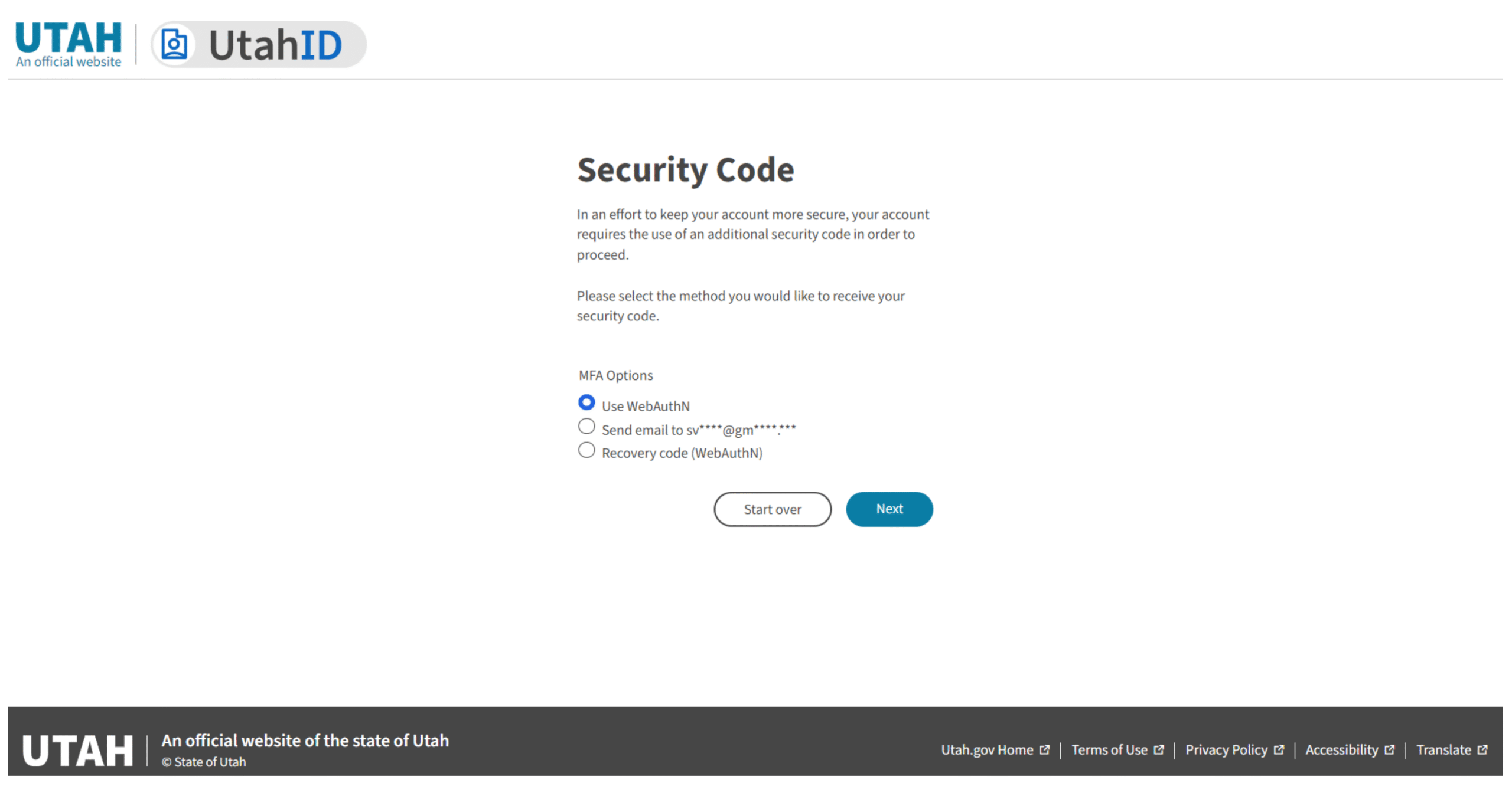 Visual aid for security code