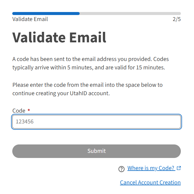 Validate email visual aid
